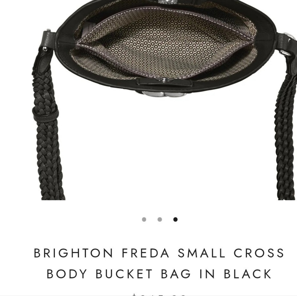Brighton Small Black Bucket Bag - Picture 3 of 13